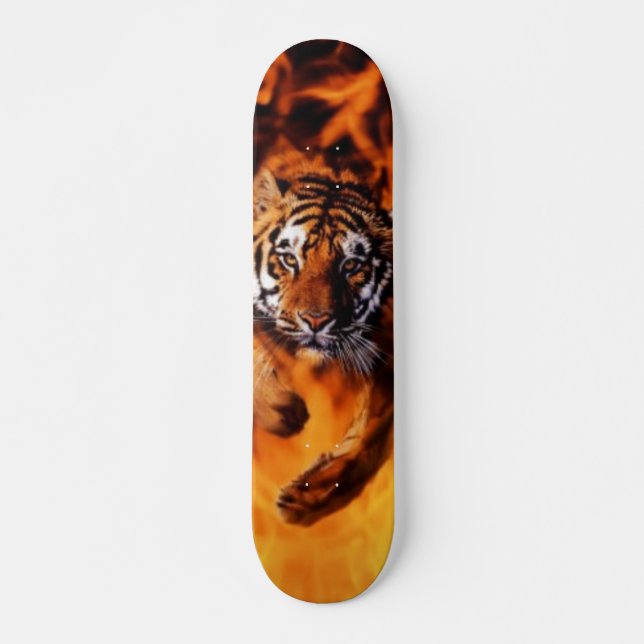 Flame Tiger Skateboard (Front)