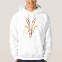 Flame Tribal Deer Skull Hunting Design
