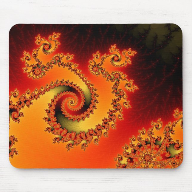 Flame Triple Twirl Mousepad (Front)