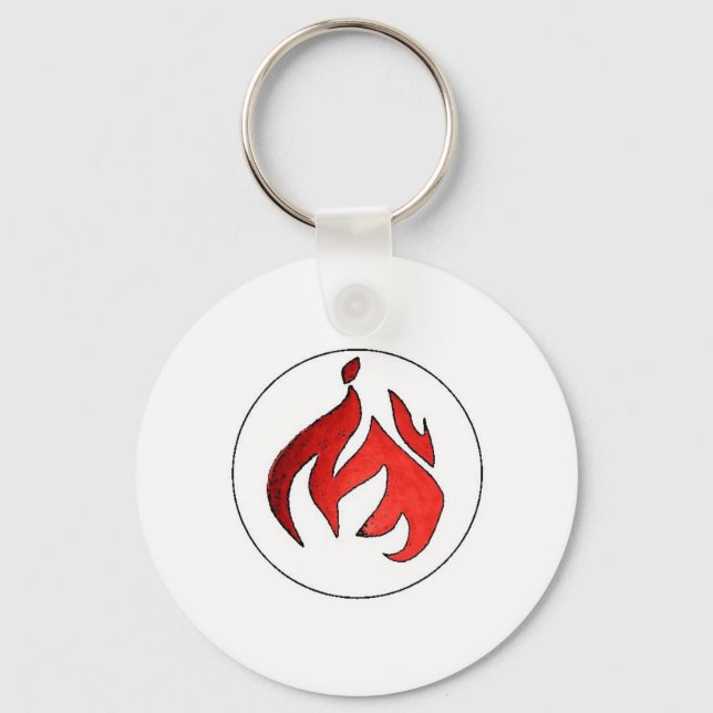 Flame Tuft of Fire from Hot Water Music Key Ring (Front)