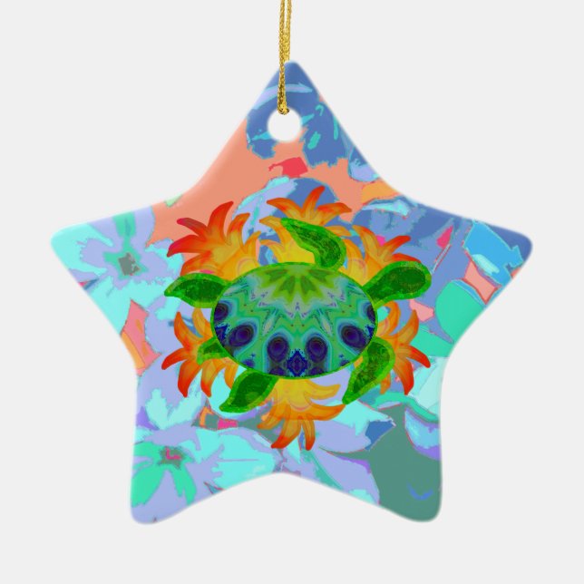 Flame Turtle Star Ornament (Front)