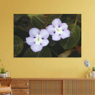 Flame Violet Tropical Wildflower Canvas Print