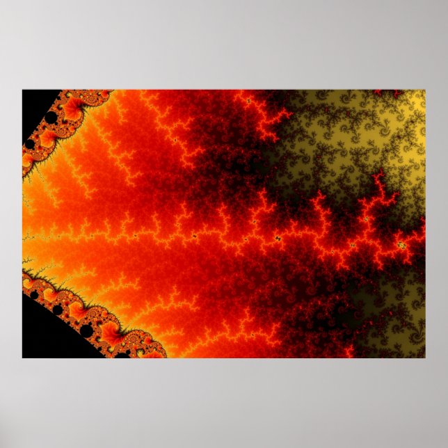Flame Zigzag Poster (Front)