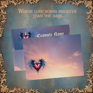 Flamebound Heart of the Moon – Gothic Cosmic Love Envelope