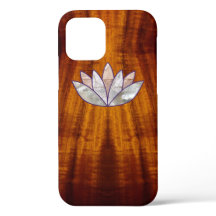 Flamed Koa Wood with Lotus Blossom