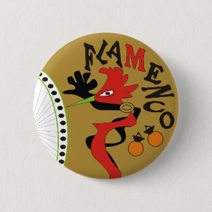 Flamenco 6 Cm Round Badge