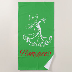 Flamenco Beach Towel