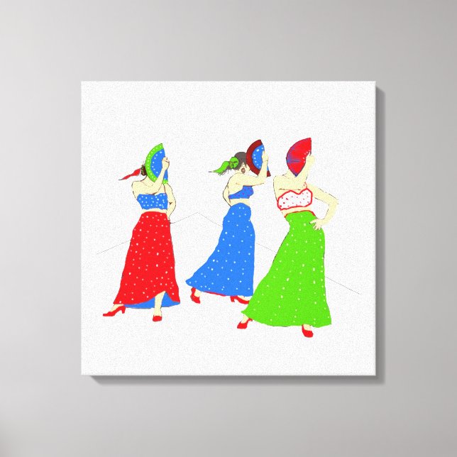 Flamenco Canvas Print (Front)