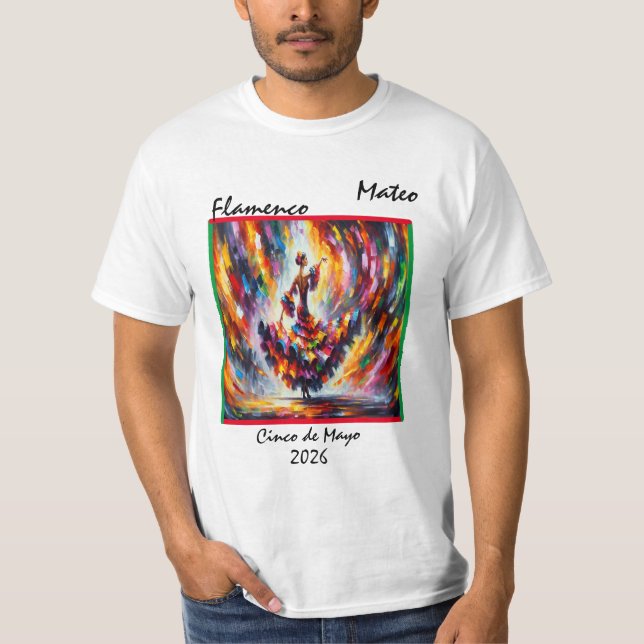 "Flamenco" Customisable T-Shirt (Front)
