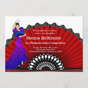 Flamenco dance invitation