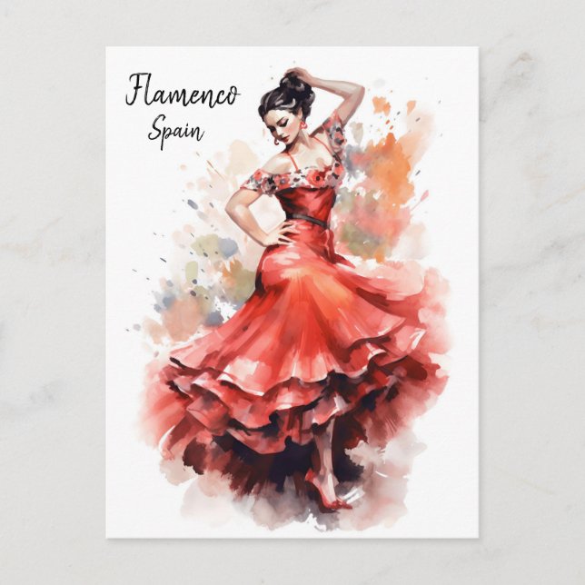 Flamenco Dance Spain Postcard - World of Dance (Front)