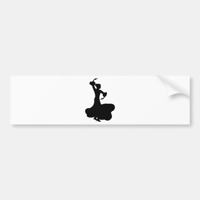 Flamenco Dancer Bumper Sticker (Front)
