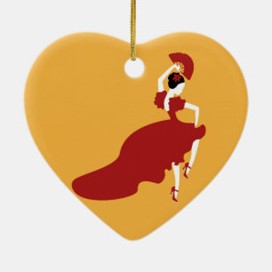 Flamenco Dancer Ceramic Tree Decoration