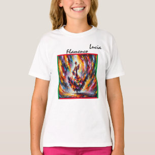 Flamenco Dancer Girl's  T-Shirt