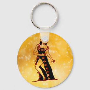 Flamenco dancer key ring