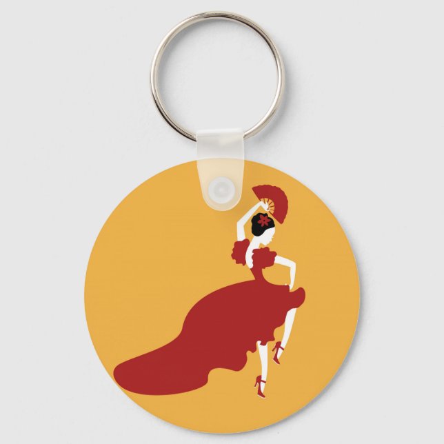 Flamenco Dancer Key Ring (Front)