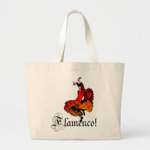 Flamenco Dancer Large Tote Bag