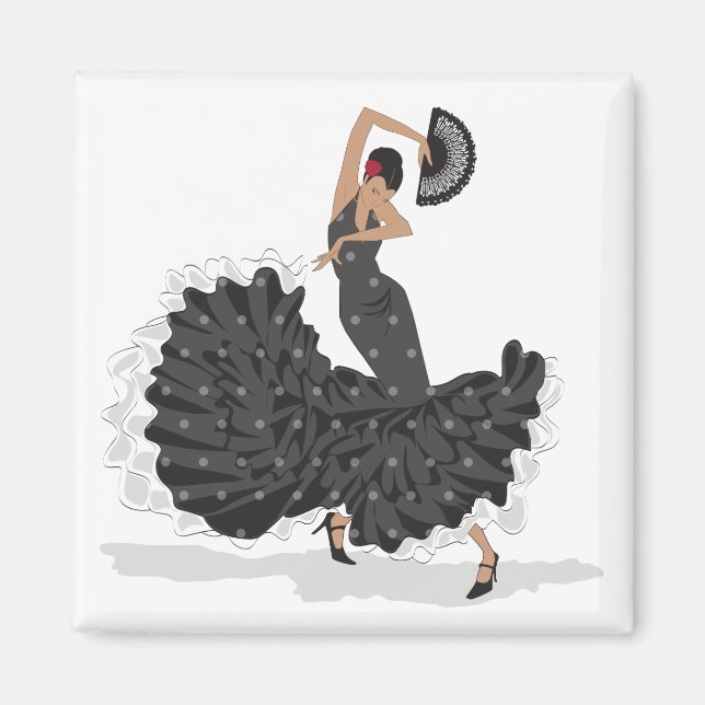 Flamenco Dancer Magnet (Front)