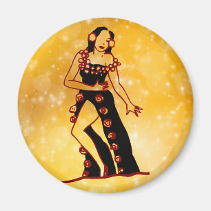 Flamenco dancer magnet