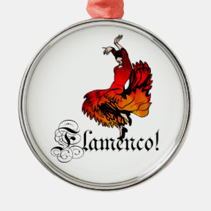 Flamenco Dancer Metal Tree Decoration