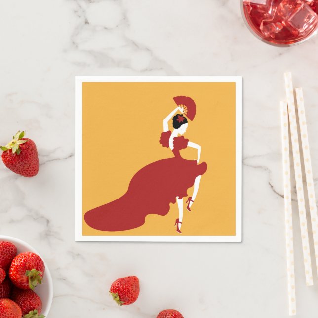 Flamenco Dancer Paper Napkin (Insitu)