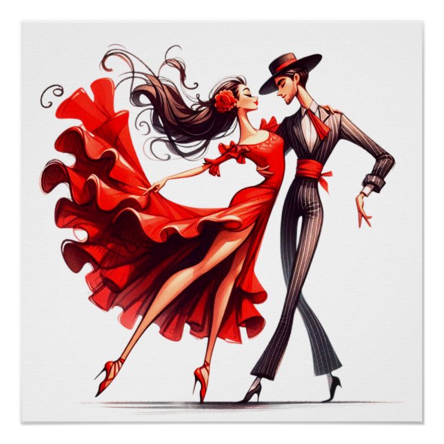 Flamenco Dancer Poster (Front)