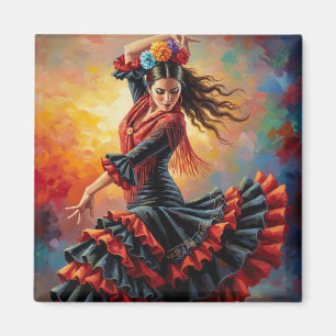 Flamenco Dancer Seville Spain Travel Magnet