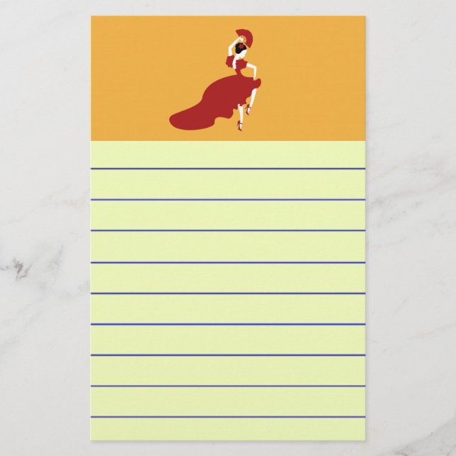 Flamenco Dancer Stationery (Front)