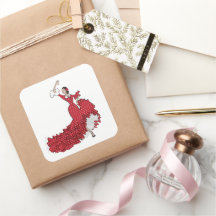 Flamenco Dancer Sticker Sheet