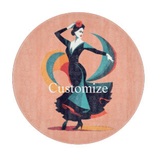 Flamenco Dancer Thunder_Cove Cutting Board