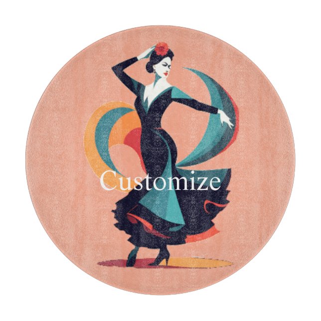 Flamenco Dancer Thunder_Cove Cutting Board (Front)
