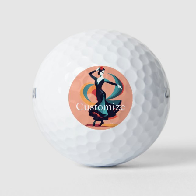 Flamenco Dancer Thunder_Cove Golf Balls (Front)