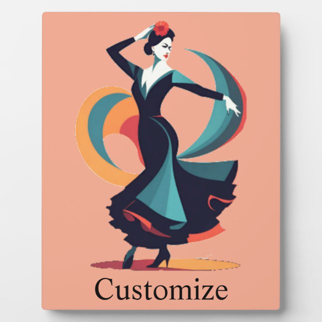 Flamenco Dancer Thunder_Cove Plaque (Front)