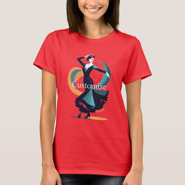 Flamenco Dancer Thunder_Cove T-Shirt (Front)