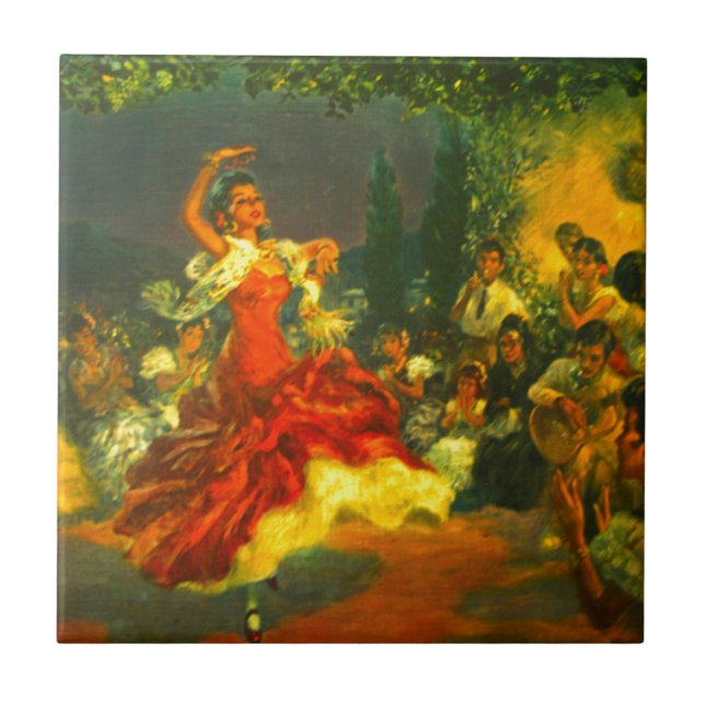 Flamenco Dancer Tile (Front)
