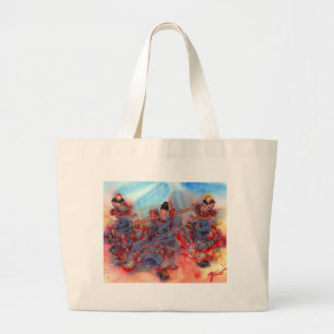 FLAMENCO DANCERS-2 LARGE TOTE BAG