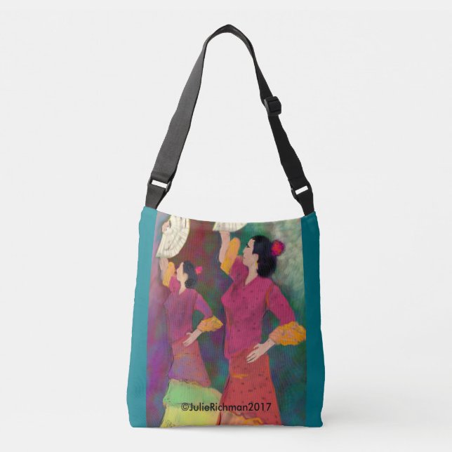 Flamenco Dancers - Siempre Flamenco Crossbody Bag (Front)