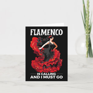 Flamenco Dancing Spanish Dancer Spain Flamenco Dan Card