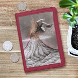 Flamenco dancing woman Volcano Surreal drawing art Trifold Wallet<br><div class="desc">This artistic wallet features graphite and coloured pencils surreal drawing of flamenco dancer lady emerging from a volcano. Makes a beautiful, unique and elegant gift for dancers and art lovers. • You can customise it - resize/rotate the image, add text and more, or transfer it to another product :) •...</div>
