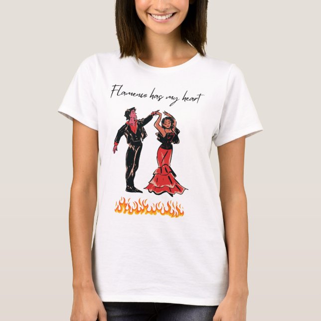 Flamenco Has My Heart T-Shirt (Front)