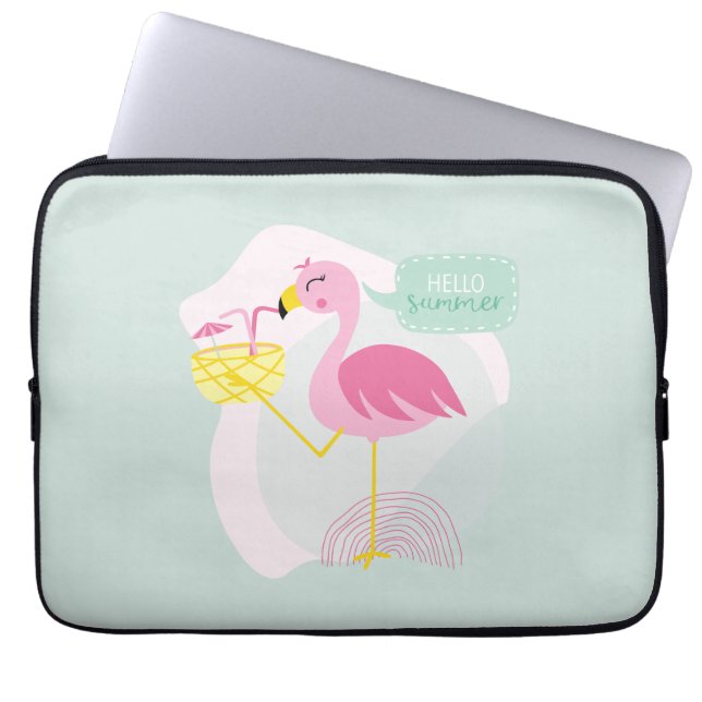 Flamenco Hola Verano Laptop Sleeve (Front)