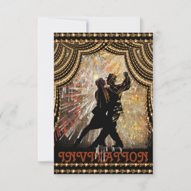 Flamenco Latin Dance Invitation (Front)