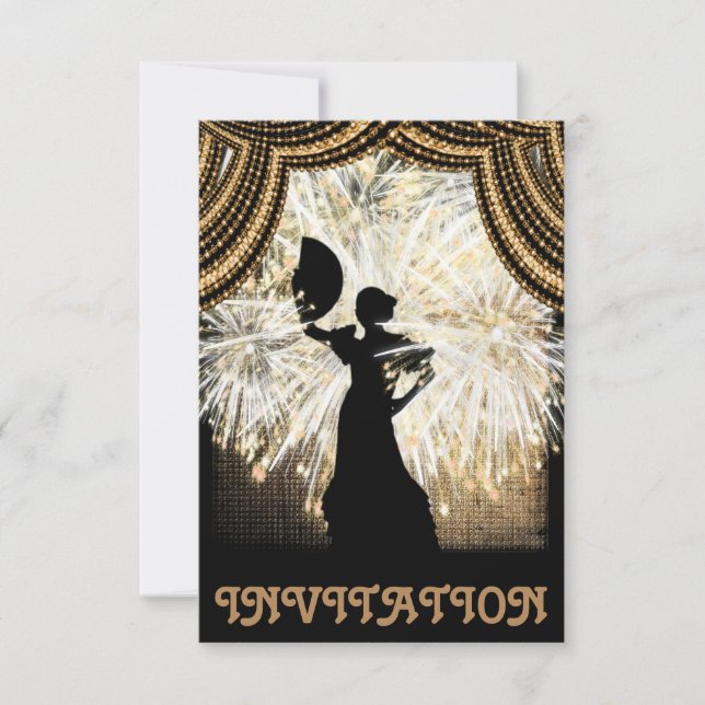 Flamenco Latin Dance Invitation (Front)