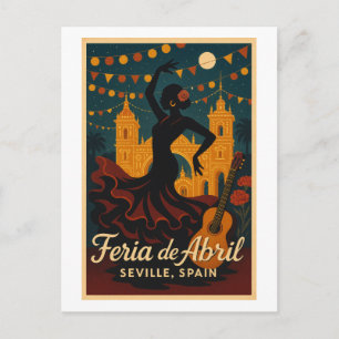 Flamenco Nights – Feria de Abril, Seville Postcard