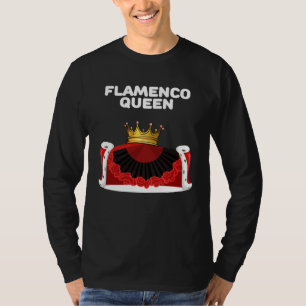 Flamenco Queen Girls Flamenco  Womens Flamenco T-Shirt