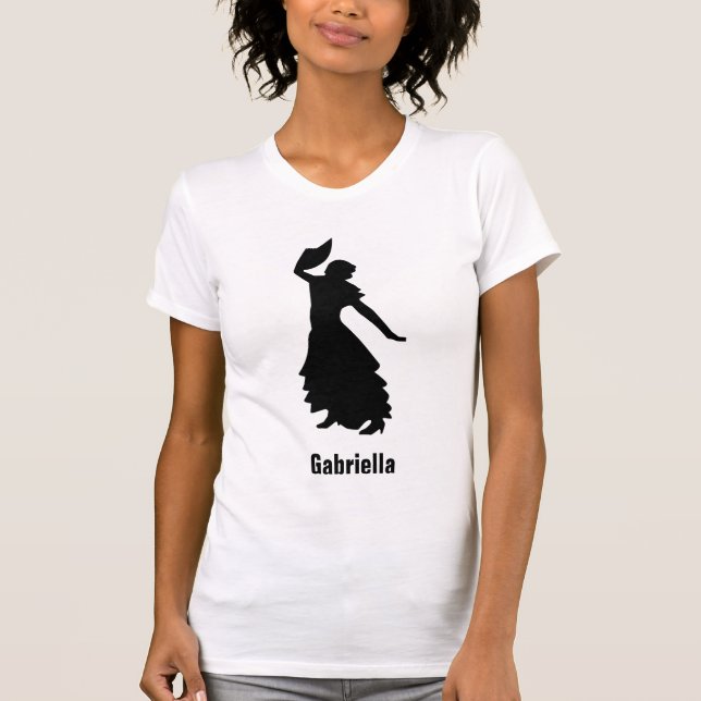 Flamenco Silhouette T-Shirt (Front)