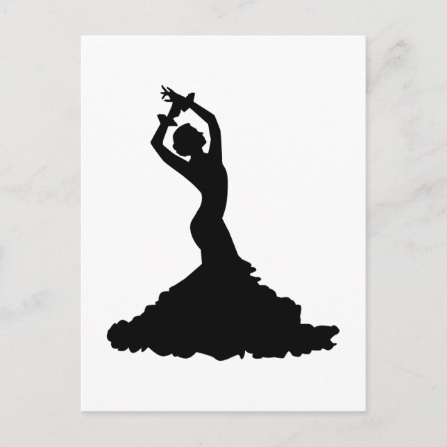 Flamenco woman postcard (Front)