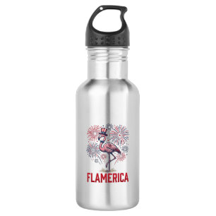 Flamerica Flamingo Patriotic Vintage Shirt Design_ 532 Ml Water Bottle