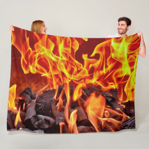 FLAMES and EMBERS Fleece Blanket