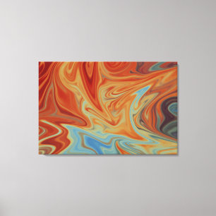 Flames And Water Abstract Design   Best fine art Canvas Print